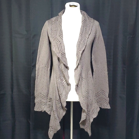 Decree taupe cardigan - Picture 1 of 7